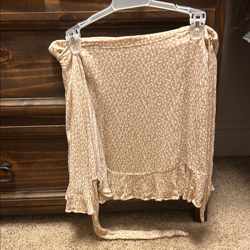 GB Girls Tan Asymmetrical Skirt